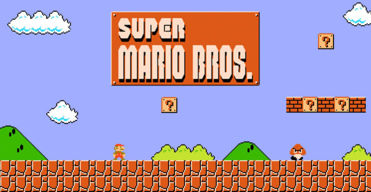 How did Nintendo first market Mario? - Banner image taken from the first level of Super Mario Bros. Copyright: Nintendo