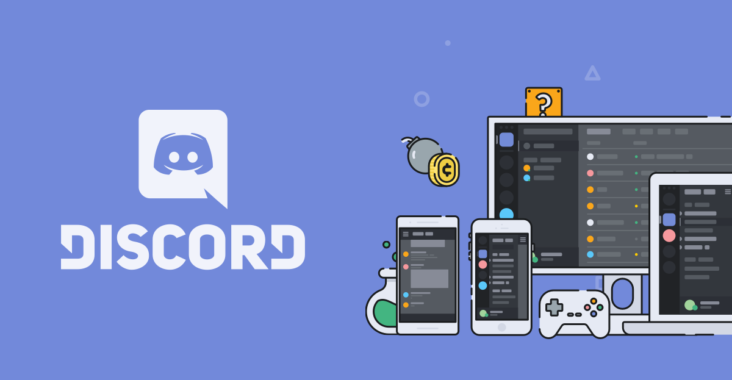 Marketing and building communities with Discord - Image: Discord key visual with the different platforms supported by Discord (desktop, mobile)